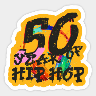 50 Years of Hip Hop 90s Original Classic Sticker